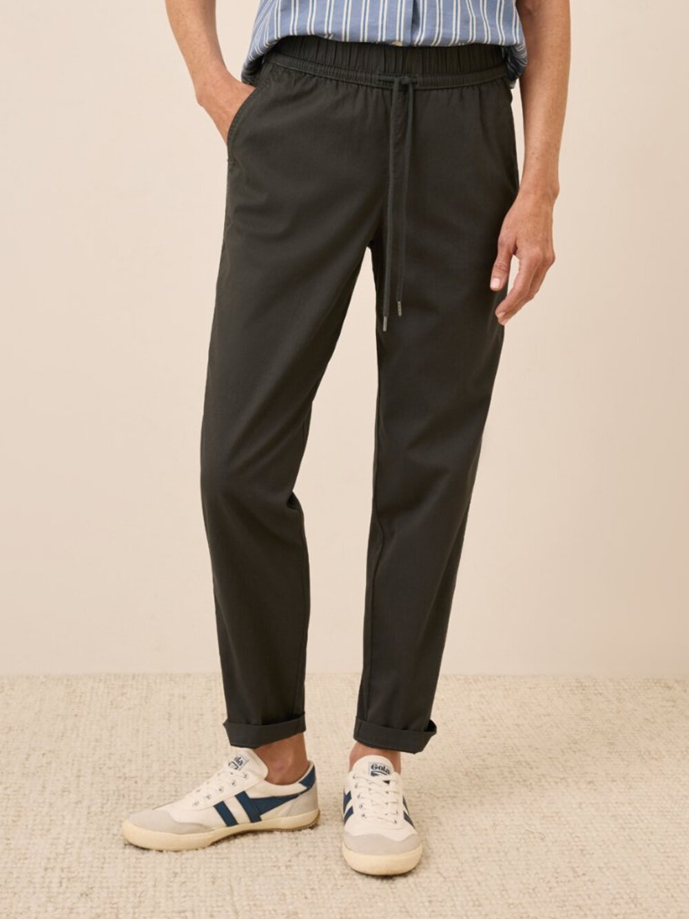 Pact Organic Daily Twill Ultra-High Rise Tapered Pant
